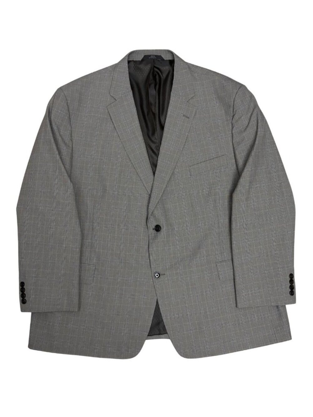 HAGGAR CHECK BLAZER Tan Business Casual Sport Coat Jacket Mens 52R